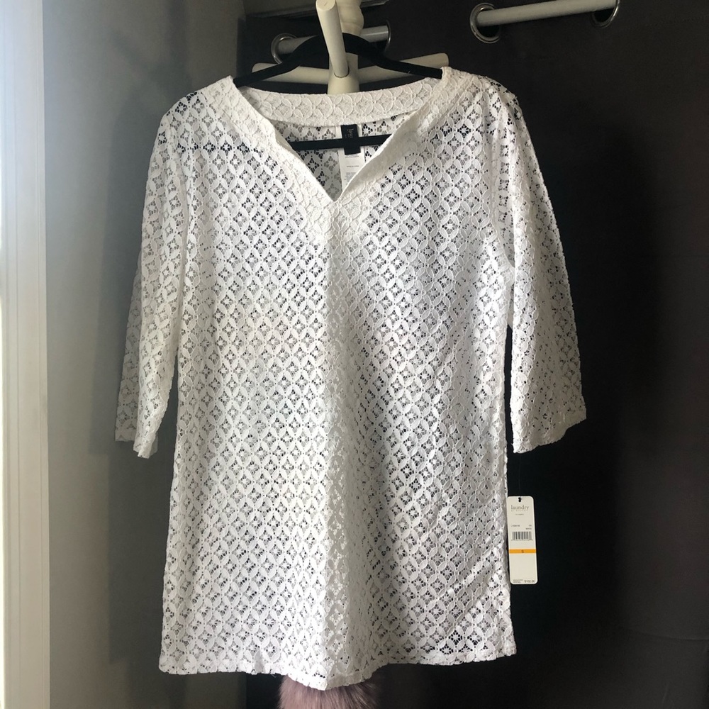 Laundry by Design White bathing suit cover up